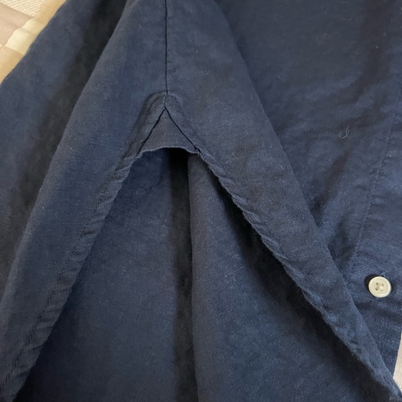 J. Crew beachware linen cotton blend beach shirt dress size XXS - Picture 12 of 15